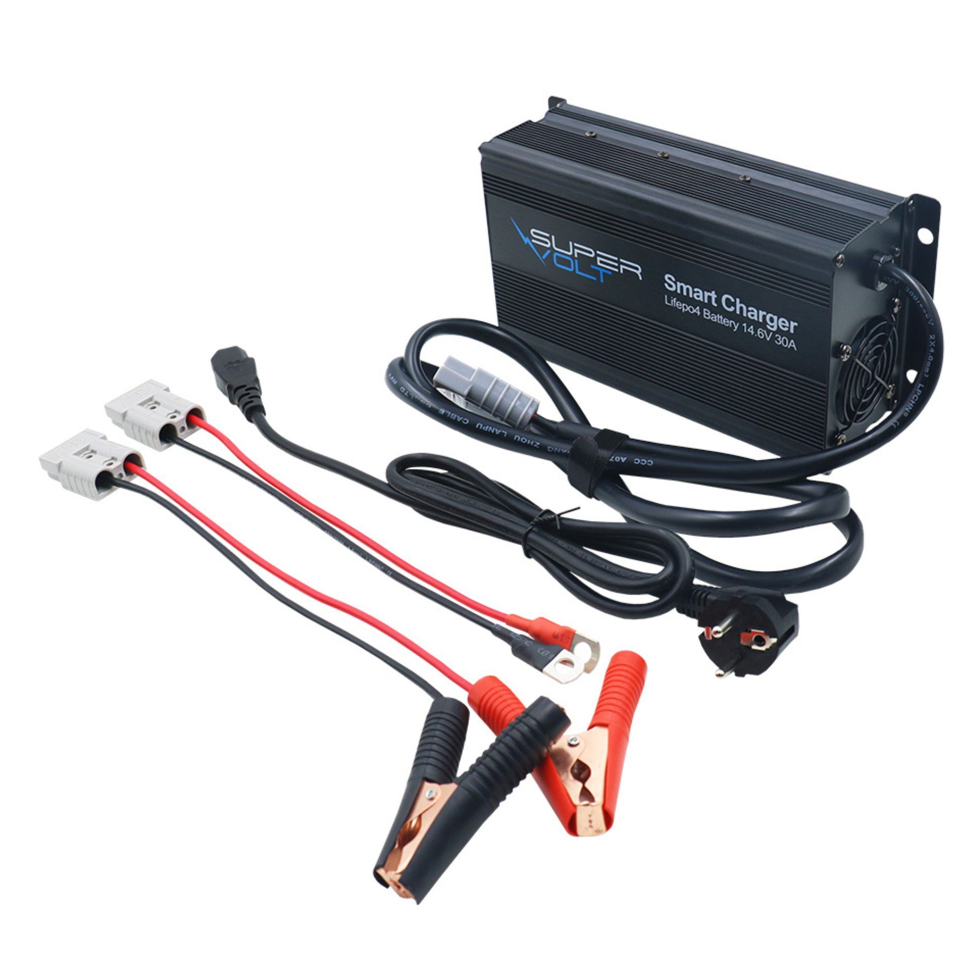 30A LiFePO4 Batterilader til Lithiumbatteri | Supervolt