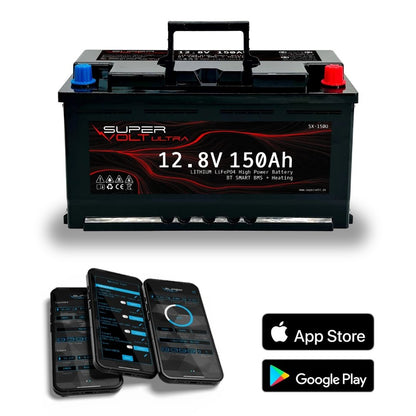 LiFePO4 Batteri 150Ah til Båt og Camping | Supervolt
