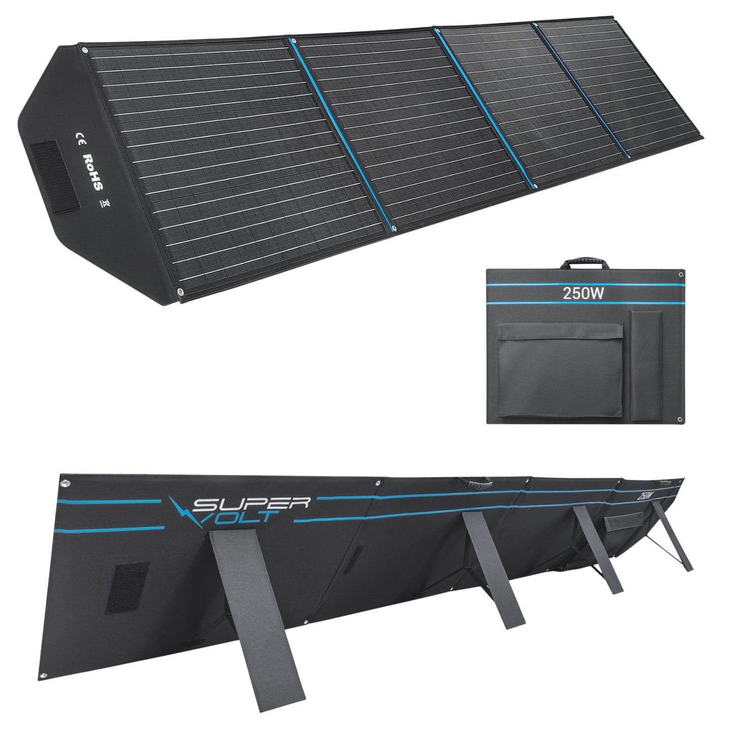 250W Solcellepanel til Båt og Camping | Supervolt