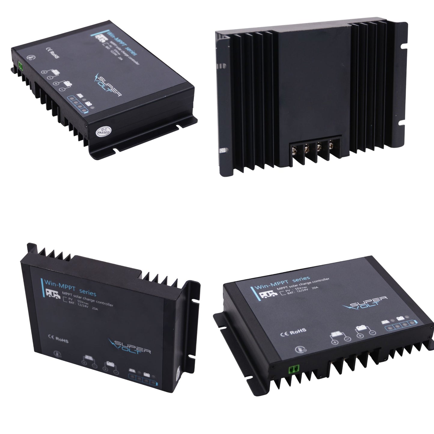 MPPT-solcelleregulator 20A 12/24V LiFePO4 Bluetooth