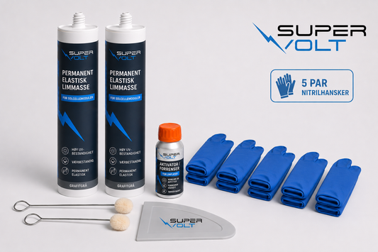 Supervolt Monteringssett – for fleksible solcellepaneler