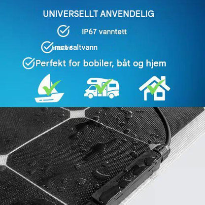 Supervolt Solar Flex 210W – Fleksibelt solcellepanel – Back Contact-teknologi